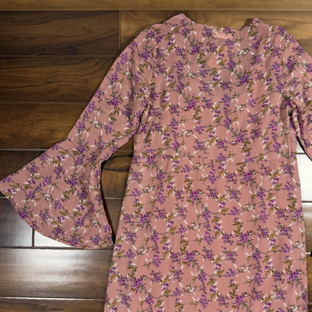 Natural Life Women's‎ Size Small Floral Bell Sleeve Dance With Me Maxi Dress - Picture 8 of 10